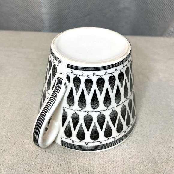 Vintage Upsala Ekeby Gefle Lillemor Tea Cup and Saucer: Swedish Modernism - Picture 3 of 5